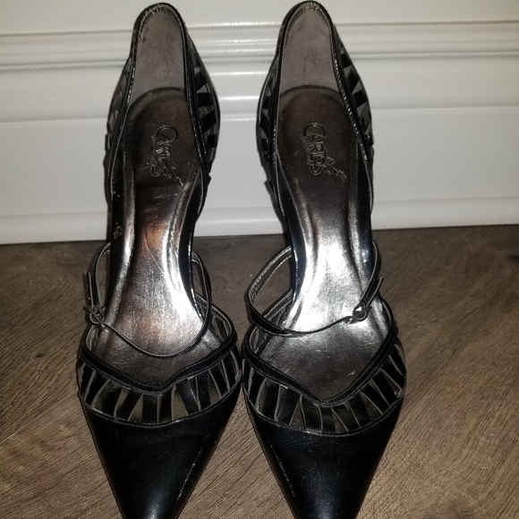 Carlos Santana Black Patent Mary Jane Heels - Picture 1 of 3